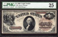 Fr.30, 1880 $1 Legal Tender, Large Brown Seal, VF, Z45912783, PMG-25